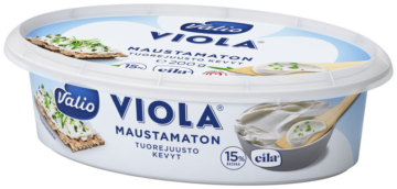 Valio Viola® kevyt 200 g maustamaton tuorejuusto laktoositon