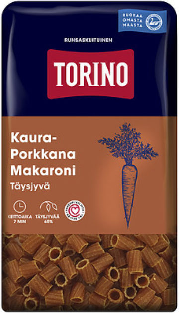 Torino Kaura-Porkkana Täysjyvämakaroni