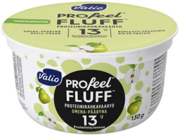 Valio PROfeel® FLUFF™ proteiinirahkavaahto sokeroimaton 130 g omena-päärynä laktoositon
