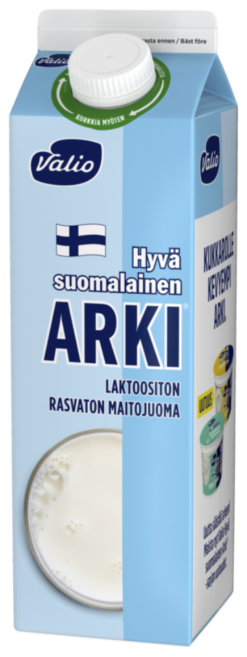 Valio Hyvä suomalainen Arki® Eila® rasvaton maitojuoma 1 L laktoositon