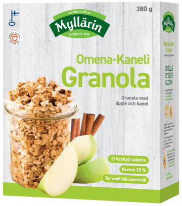 Myllärin 380g Omena-kaneli granola