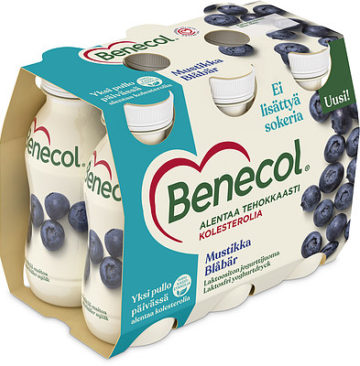 Benecol Mustikka Laktoositon jogurttijuoma