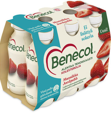 Benecol Mansikka Laktoositon jogurttijuoma