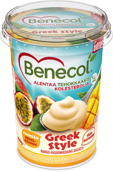 Benecol Kreikkalaistyylinen jogurtti Mango-Passionhedelmä