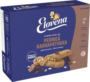 Elovena Pehmeä Kaurapatukka Tumma suklaa
