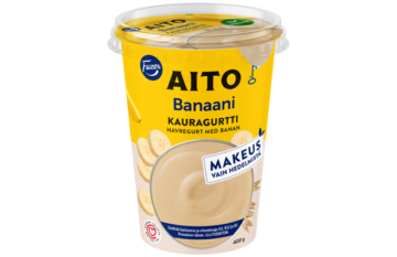 Fazer Aito Kauragurtti Banaani 400g, gluteeniton fermentoitu kauravälipala
