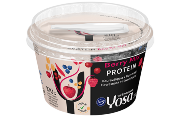 Fazer Yosa Protein Marjamix runsasproteiininen kauravälipala 200 g