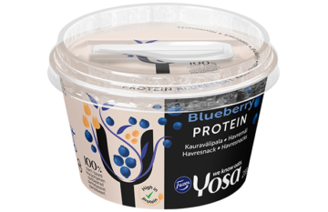 Fazer Yosa Protein Mustikka runsasproteiininen kauravälipala 200 g
