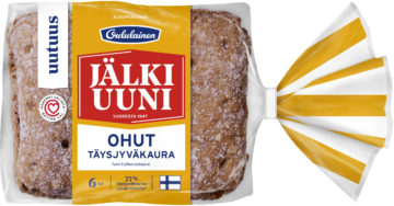 Oululainen Jälkiuuni Ohut Täysjyväkaura 6kpl 280g
