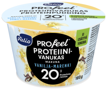 Valio PROfeel® proteiinivanukas 180 g vanilja-marenki laktoositon