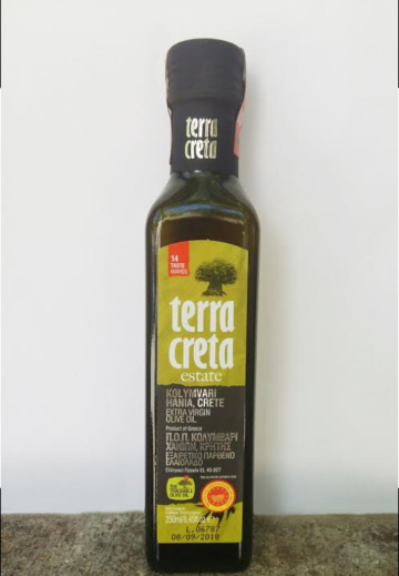 Terra Creta Estate Extra-neitsytoliiviöljy SAN, 250ml